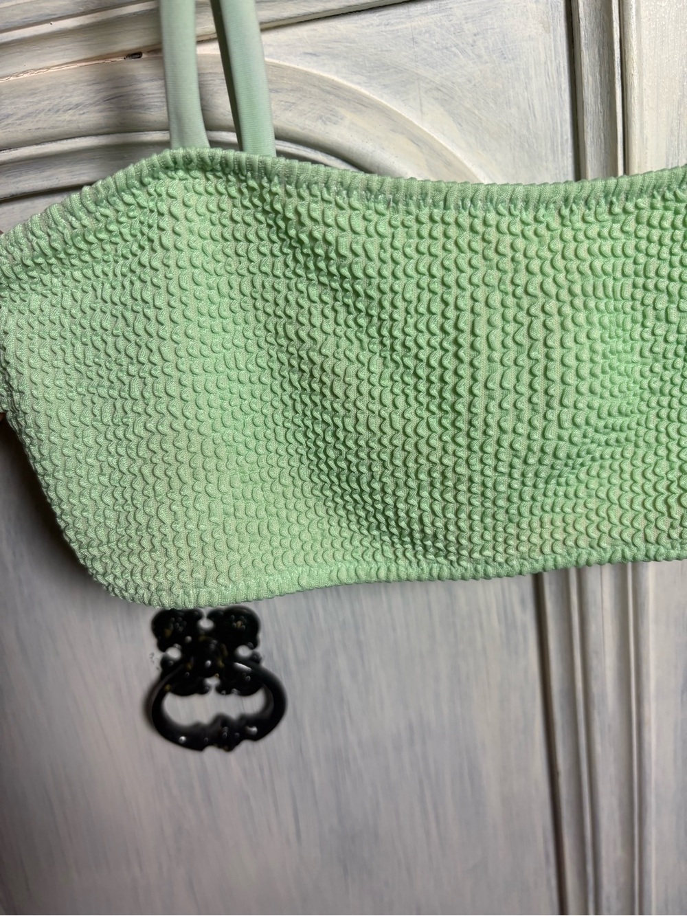 Show Me Your Mumu Destin Bikini Top Melon Green Bandeau Preppy Beach Vacation - Picture 4 of 7
